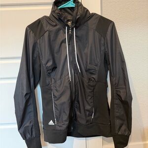Adidas Women's Black ClimaProof Windbreaker